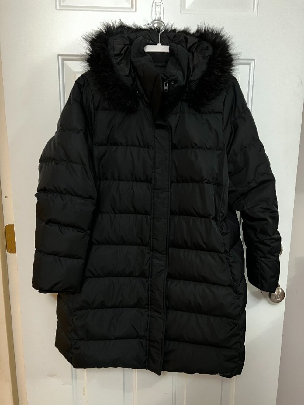 Lands' End Expedition Down Waterproof Winter Parka Black 1X 16W-18W